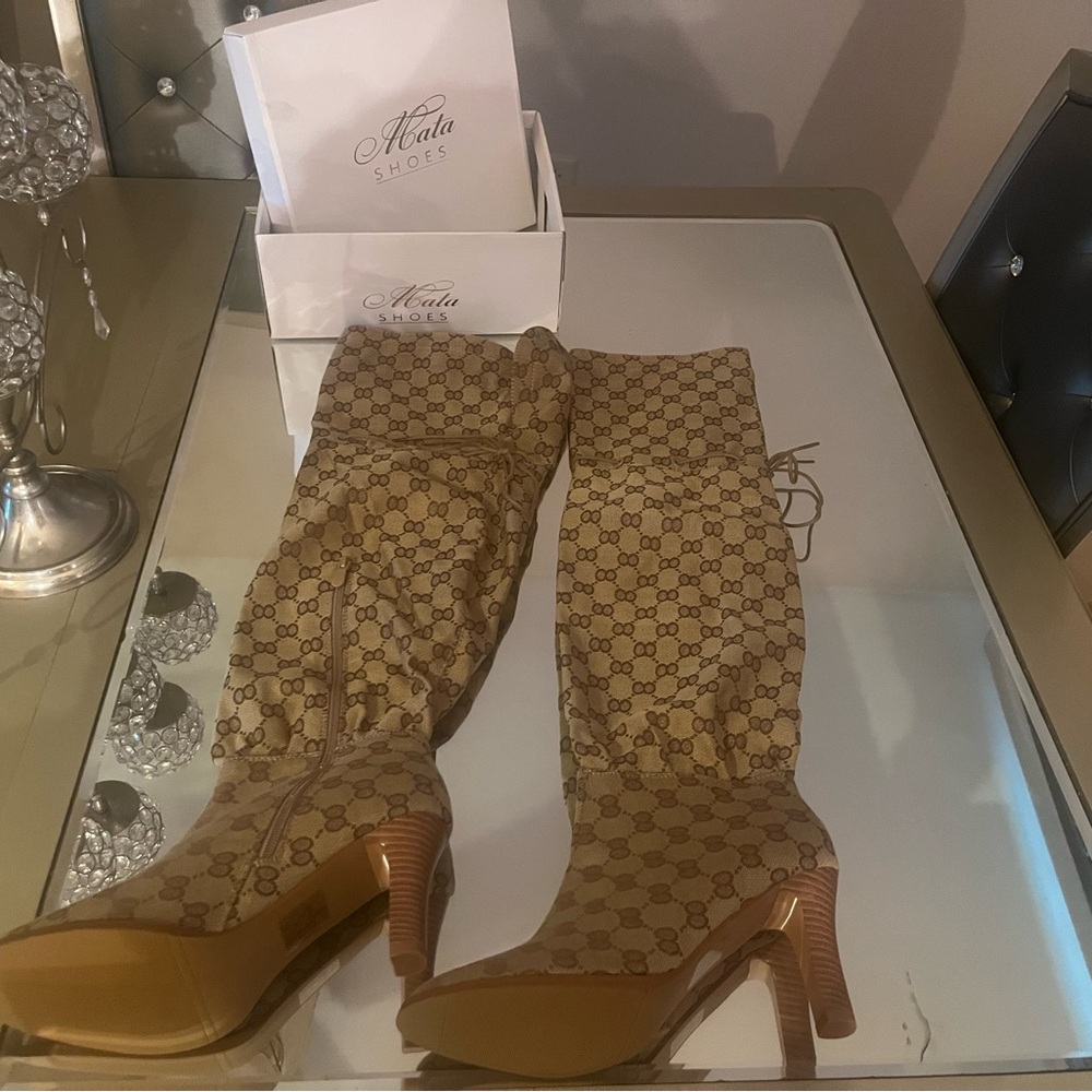 Stylish Tan Knee-High Boots